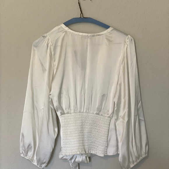 Satin Wrap Top - Picture 2 of 4